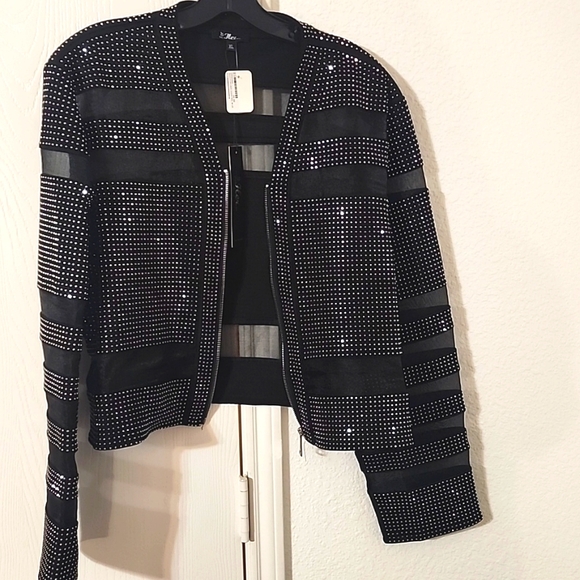 For Her Sheer Bling Jacket - Picture 3 of 11